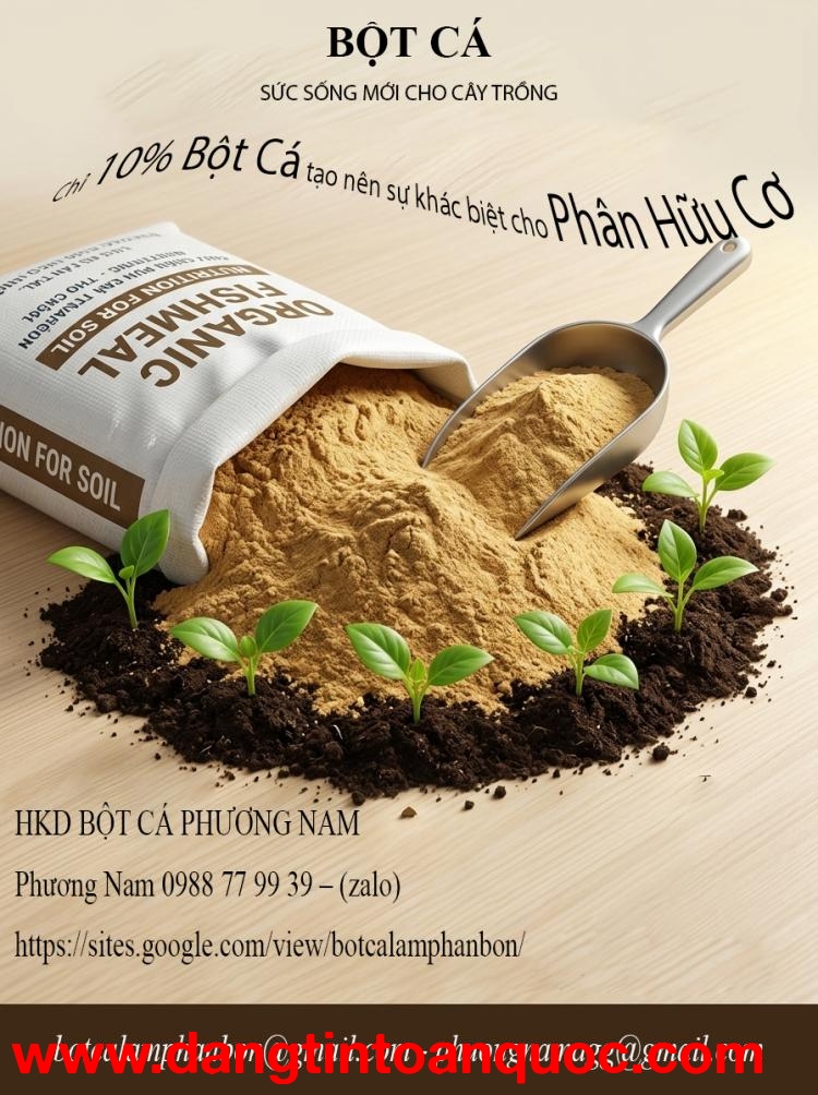 ???? Bột Cá – Giải Pháp Nâng Tầm Phân Bón Hữu Cơ