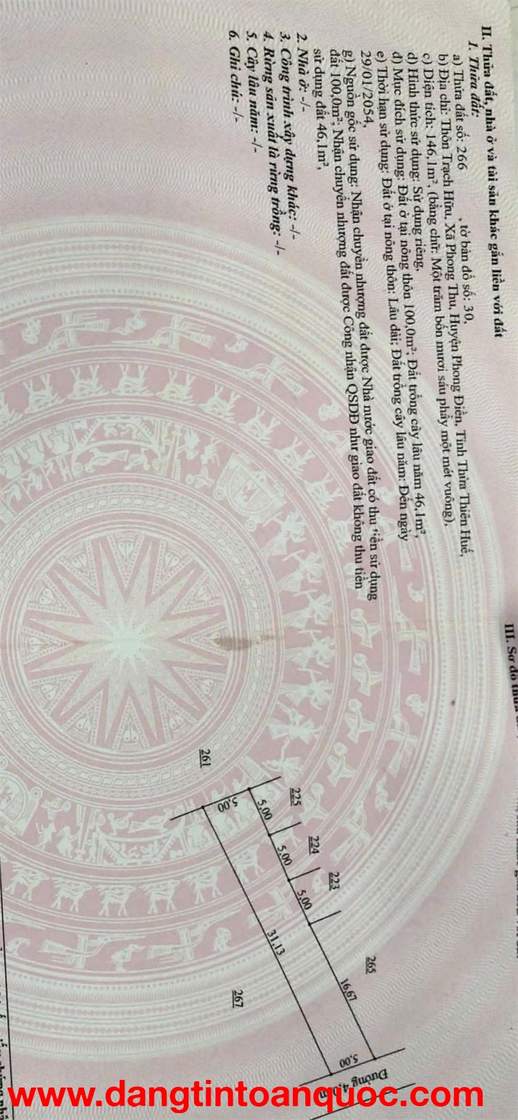 ĐẤT ĐẸP - GIÁ TỐT - Chính Chủ Cần Cần Bán Nhanh Lô Đất Tại Phường Phong Điền, Tp Huế