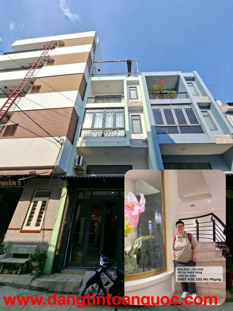 Nhà Thạnh Lộc Q.12, hẻm 8m xe hơi
 tránh 5 tầng chỉ  5.3 tỷ