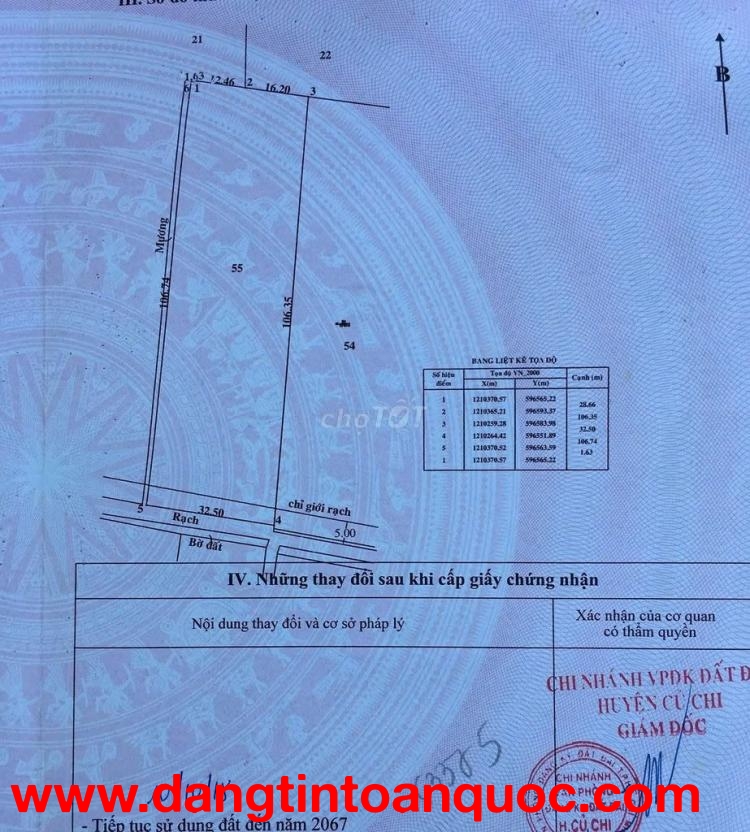 ĐẤT ĐẸP - GIÁ TỐT - CHÍNH CHỦ Cần Bán Gấp Lô Đất Mặt Tiền Đẹp Vị Trí Tại Bình Mỹ, Củ Chi