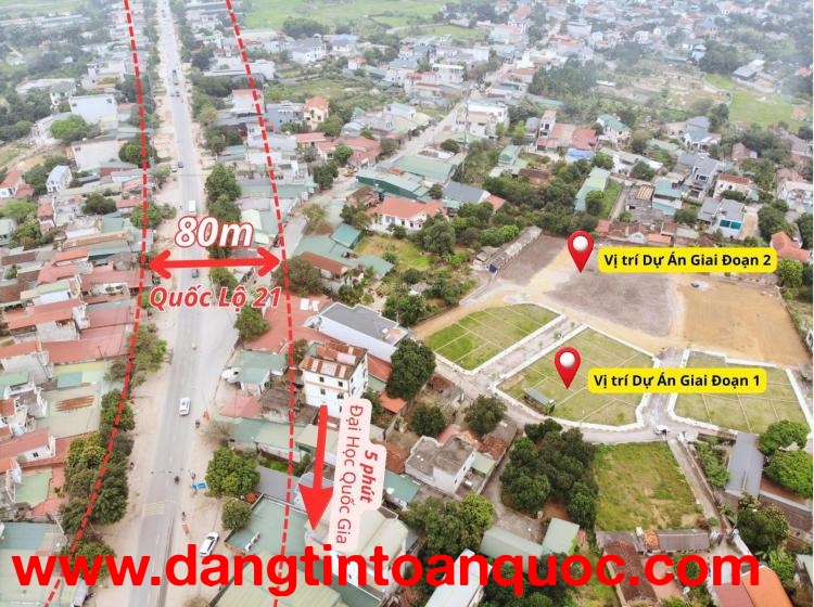 Chính chủ cần bán lô đất vị trí đẹp kinh doanh tốt tại Hòa Lạc.