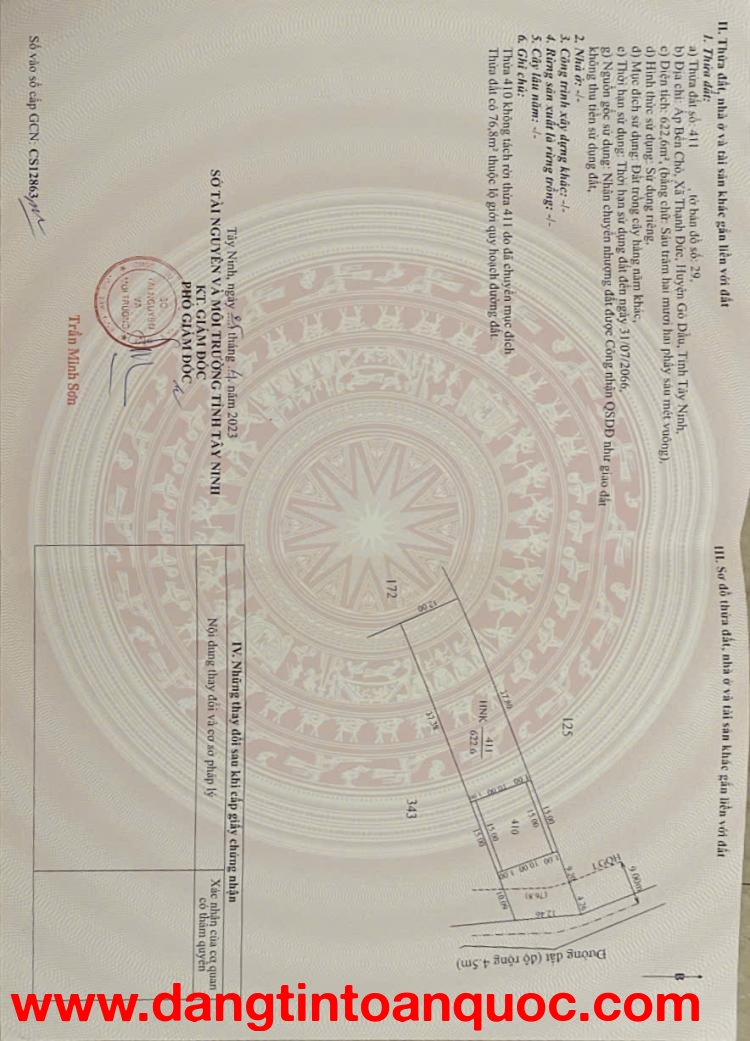 Tthổ cư tại Gò dầu Tây Ninh giá chỉ 2.5 tỷ