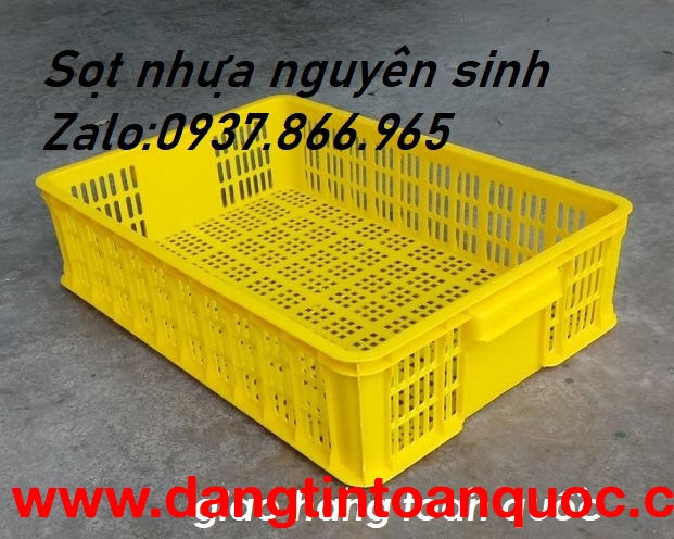Sóng 1T5, sọt cao 15cm, sọt dùng kho lạnh, sọt đựng rau củ việt grap
