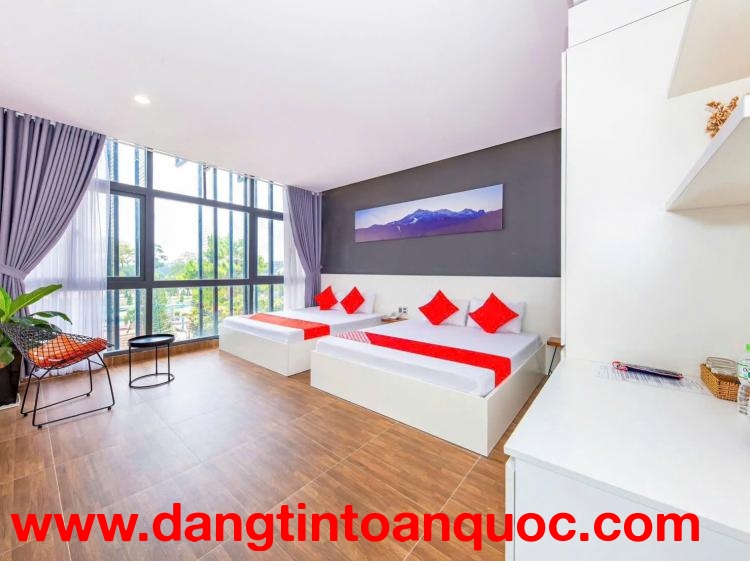 Cho thuê khách sạn 16 phòng mặt tiền Nguyễn Chí Thanh Đà Lạt 75 triệu