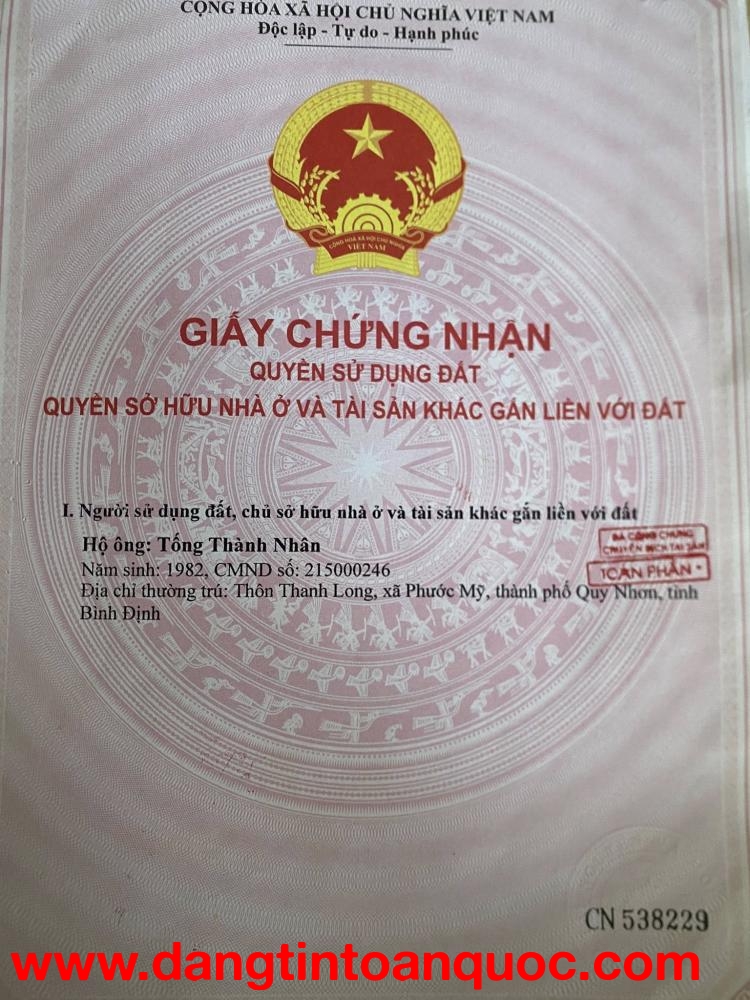 HOT !!! SỞ HỮU NGAY LÔ ĐẤT ĐẸP - GIÁ TỐT - Vị Trí Đắc Địa Tại Xã Phước Mỹ, TP Quy Nhơn