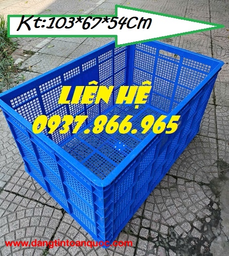 Sọt kéo hàng trong nhà xưởng, sọt kéo hàng, sọt đẩy hàng, sọt nhựa nguyên sinh HPDE 