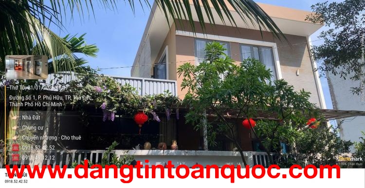 Bán nhà KDC đường gò cát Q.9, 203m2