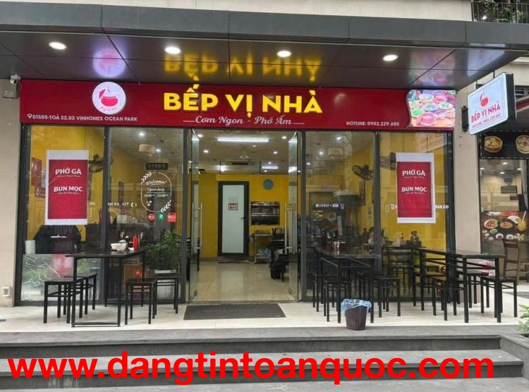 Chuyến nhượng gấp Quán ăn vị trí đắc địa tại S2.02 Vinhomes Ocean Park - Đang kinh doanh ổn định