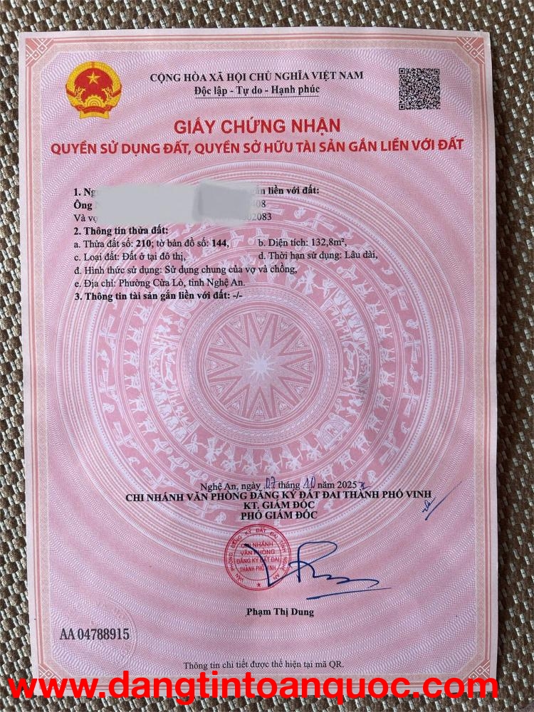 ĐẤT ĐẸP GIÁ TỐT – CẦN BÁN LÔ ĐẤT CỬA LÒ GẦN VINPEARL – Nghi Hải, Cửa Lò, Nghệ An