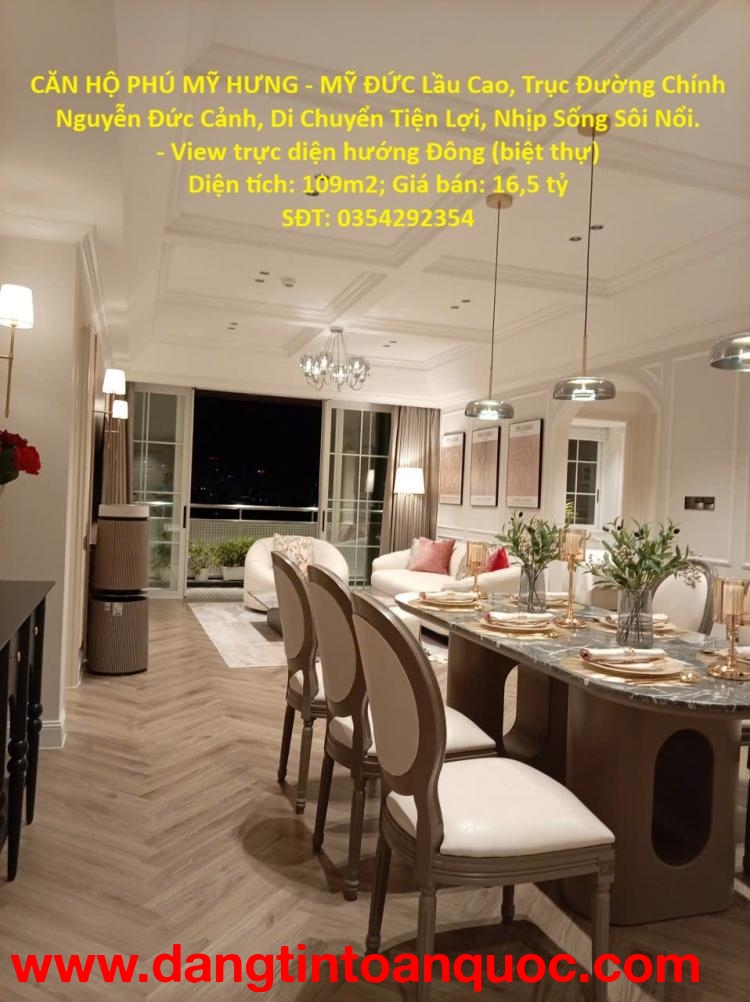 CĂN HỘ PHÚ MỸ HƯNG - MỸ ĐỨC Lầu Cao, Trục Đường Chính Nguyễn Đức Cảnh, Di Chuyển Tiện Lợi, Nhịp Sống