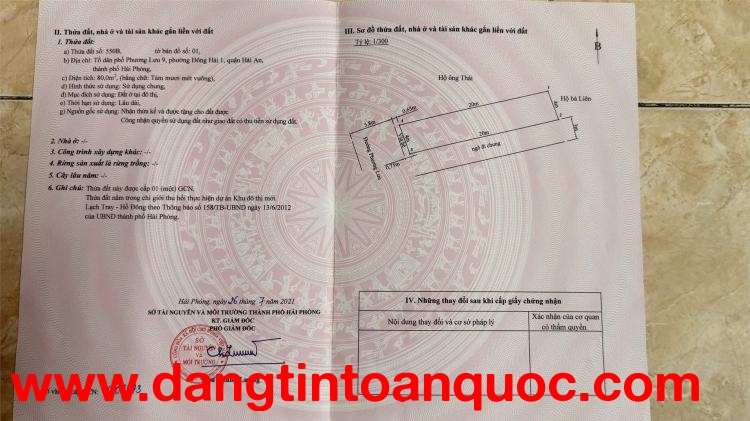 Chính Chủ Bán Đất Tặng Nhà MẶT TIỀN Đường Phương Lưu, Đông Hải 1, Hải An, Hải Phòng