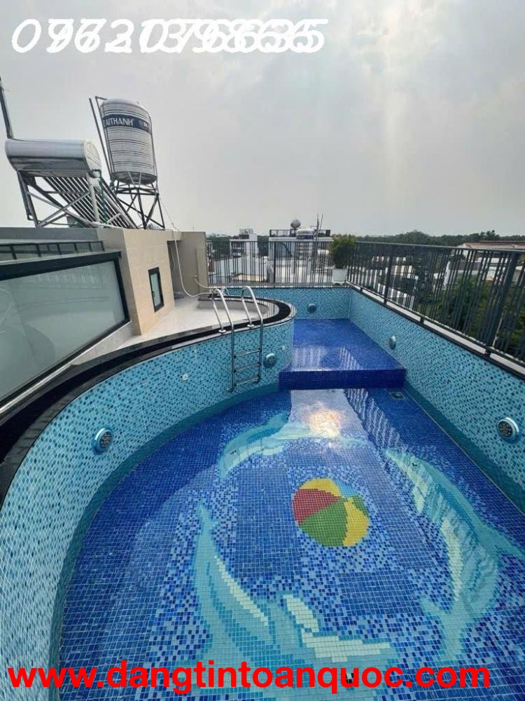 HƠN 9 TỶ- BIỆT THỰ  CAO CẤP CÓ HỒ BƠI- THANG MÁY- NGANG 7 x 14- ĐƯỜNG NGUYỄN HỮU THỌ- GÀN KDC ZEIT R