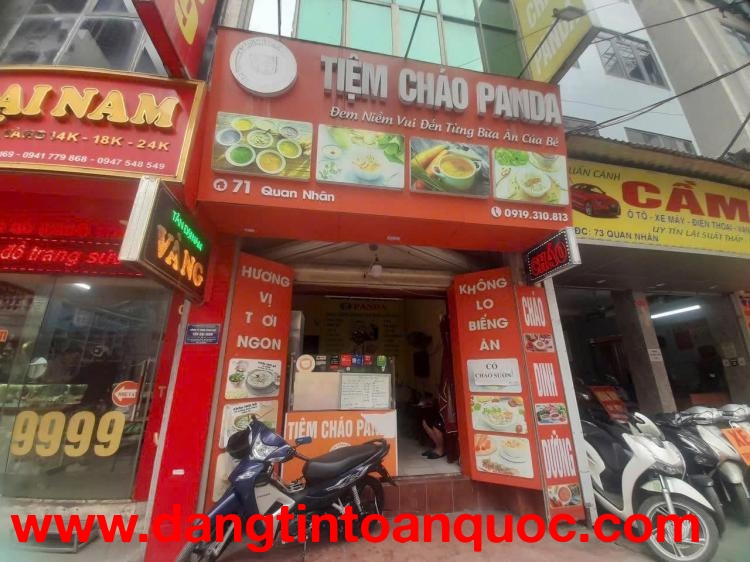 CHÍNH CHỦ SANG NHƯỢNG CỬA HÀNG CHÁO – 71 QUAN NHÂN, THANH XUÂN, HÀ NỘI
