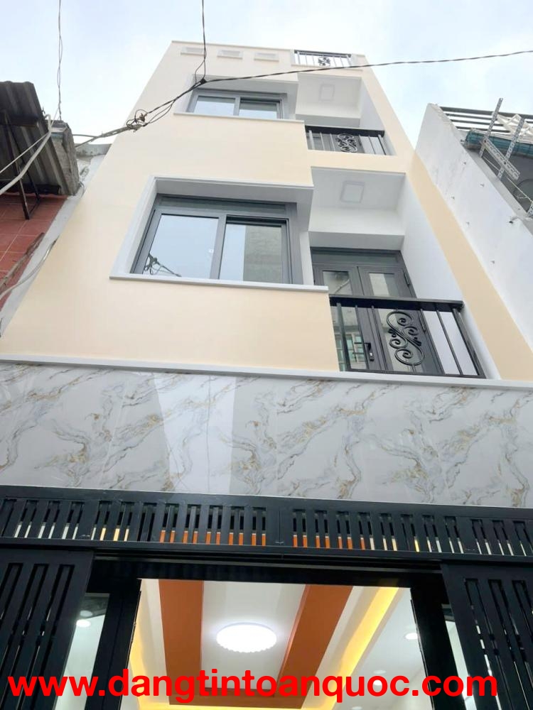 Nhà mới 2 lầu/ST hẻm 154 Âu Dương Lân P3Q8 (P.Chánh Hưng) ko lộ giới