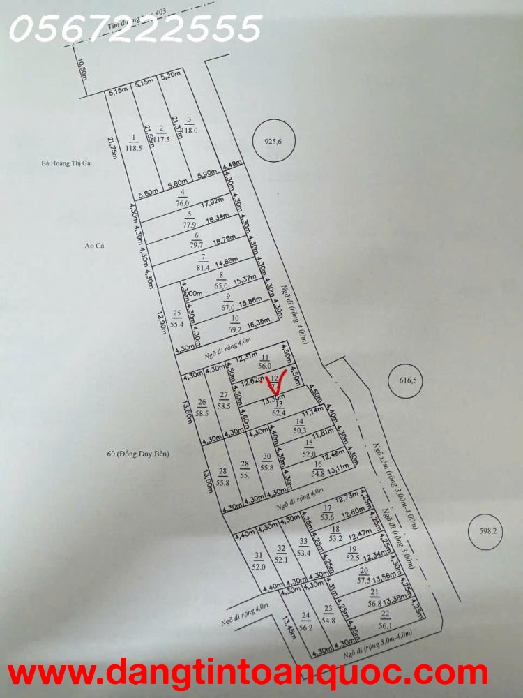 Bán lô góc Tuyến 2 đường 403 Minh Đức, Đồ Sơn giá F0 - ZALO 0567 222 555