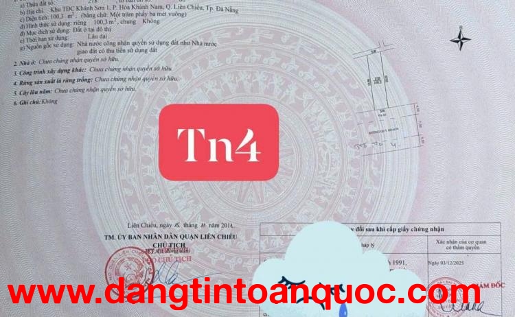 Bán đất đường Trà Na 4 - Gần ĐH Duy Tân