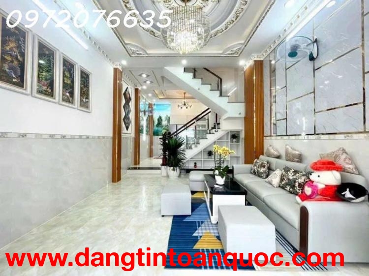 CHỈ 5.x TỶ- HUỲNH TẤN PHÁT- GẦN HOÀNG QUỐC VIỆT- BÁN NHÀ MỚI 3 TẦNG- DT 4.2 x 12.5- XE HƠI ĐỖ CỬA- H