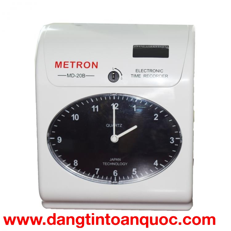 MÁY CHẤM CÔNG THẺ GIẤY METRON NIDEKA MD 20D ( TRẮNG)