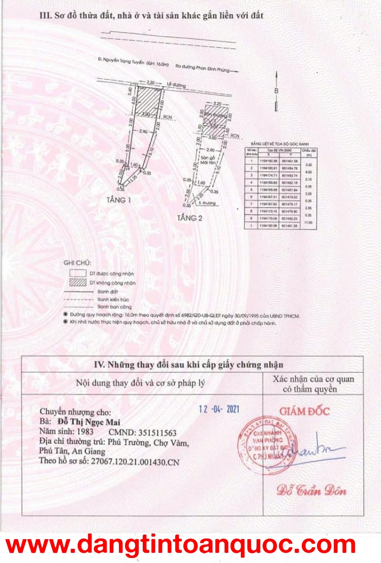 Ngân hàng BIDV thanh lý tài sản tại địa chỉ 43 Nguyễn Trọng Tuyển, phường 15, Q. Phú Nhuận, HCM