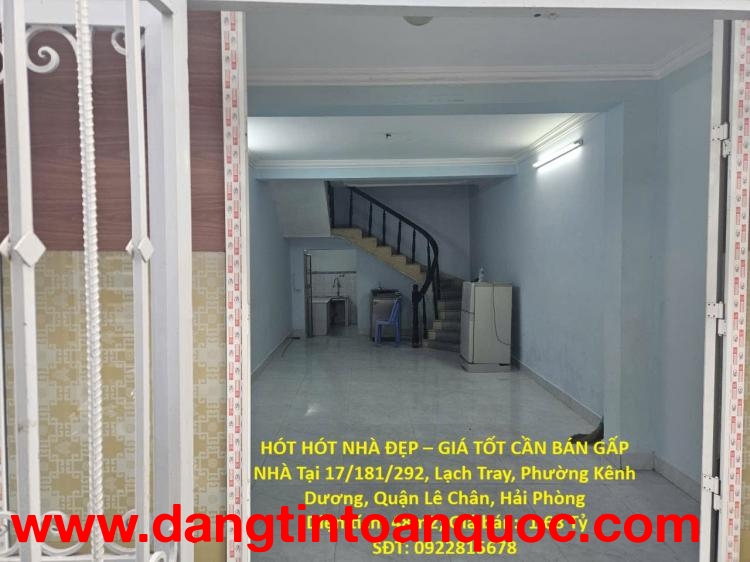 HÓT HÓT NHÀ ĐẸP – GIÁ TỐT CẦN BÁN GẤP NHÀ Tại Phường Kênh Dương, Quận Lê Chân, Hải Phòng
