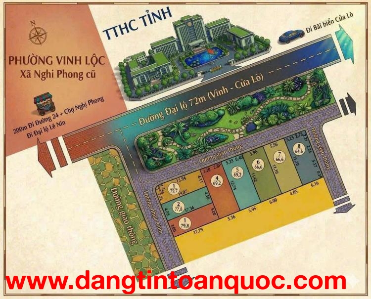 SỞ HỮU NGAY ĐẤT ĐẸP NGHI PHONG - Gần trung tâm hành chính nghi phong