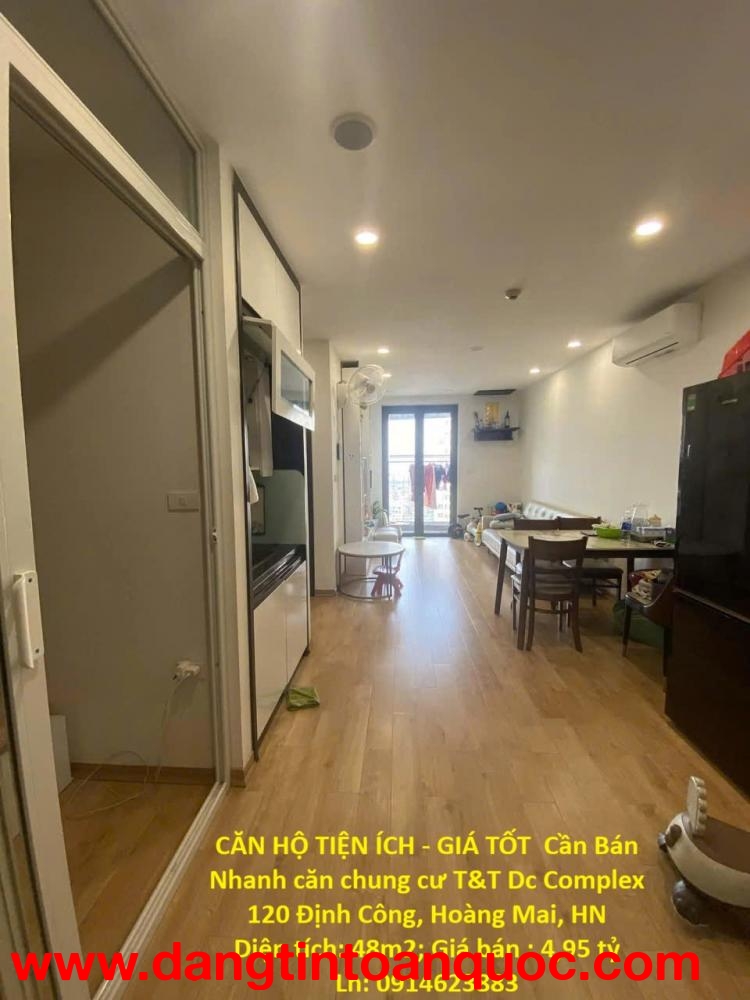 CĂN HỘ TIỆN ÍCH ĐẦY ĐỦ - GIÁ TỐT CHÍNH CHỦ Cần Bán Nhanh Căn Chung Cư 120 Định Công, quận Hoàng Mai,