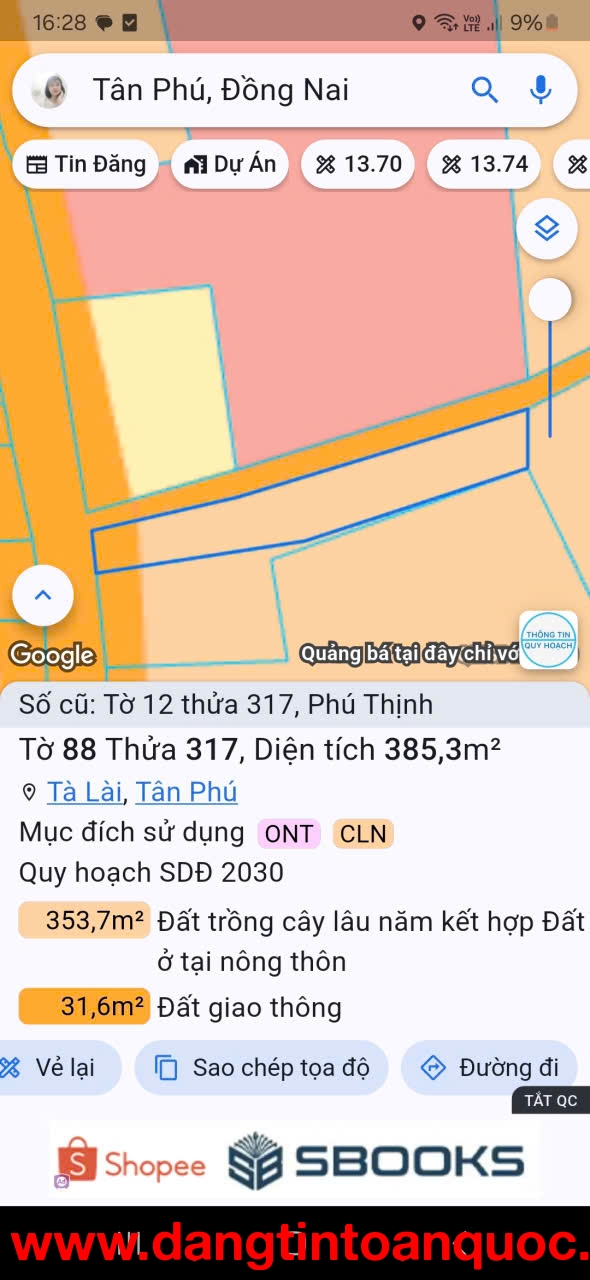 Bán nhà tại xã Phú Thịnh ,Tân Phú, Đồng Nai