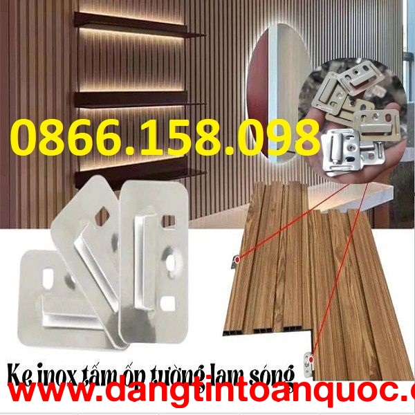 Xưởng sản xuất kẹp inox giữ tấm nhựa ốp tường giá tại xưởng