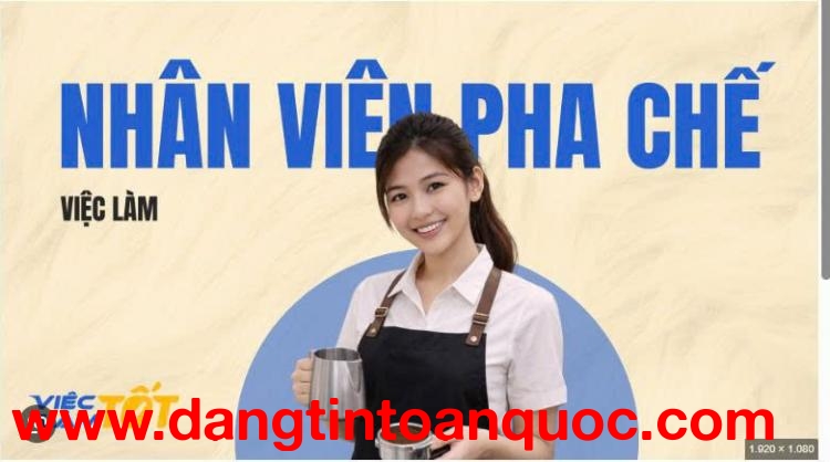 Cần 02 pha chế + phục vụ  Coffee Bến Sông Trăng