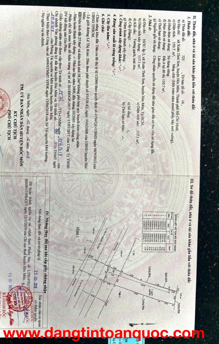 KHO XƯỞNG (6x30) MT NHỰA THÔNG – 1 SẸC RA NGUYỄN VĂN BỨA – XUÂN THỚI SƠN, HÓC MÔN