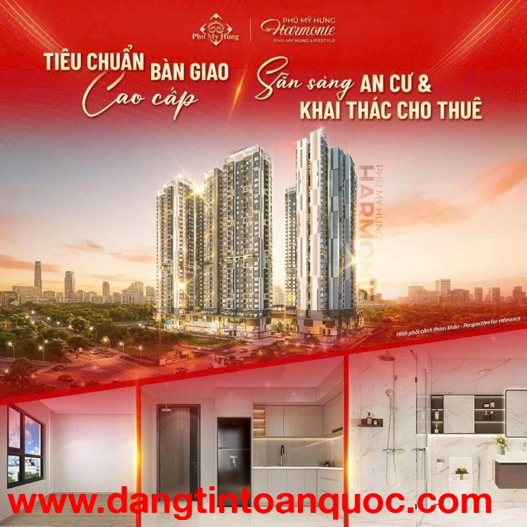 PHÚ MỸ HƯNG HARMONIE Căn 1PN: 2,1 tỷ - Thanh toán trước chỉ 420tr. Xem nhà mẫu miễn phí 0901323786