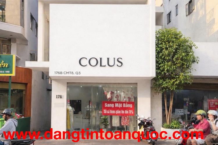 SANG NHƯỢNG NHANH MẶT BẰNG SHOP COLUS TẠI QUẬN 3, HCM – CHÍNH CHỦ - GIÁ TỐT ĐẦU TƯ