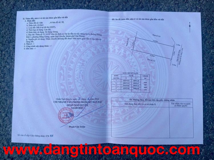 BÁN ĐẤT TĐC CÂY ĐA – HẢI AN – LÔ ĐẸP B7 – GIÁ 85TR/M²