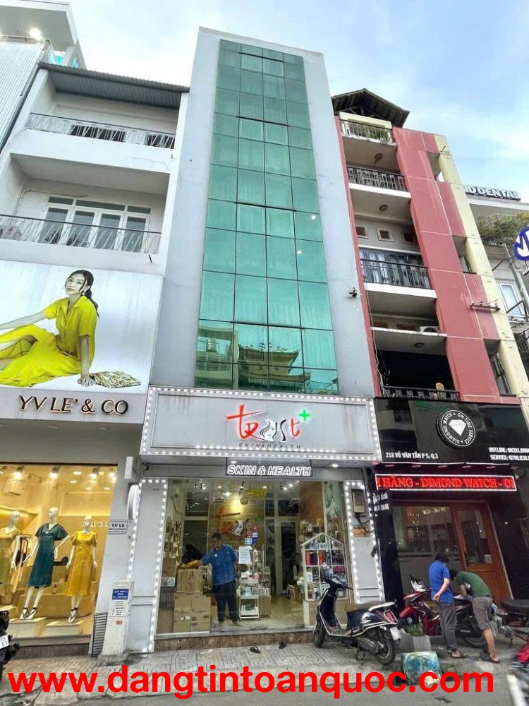 CHÍNH CHỦ BÁN NHÀ 5 TẦNG MẶT TIỀN KD Đ.VÕ VĂN TẦN, QUẬN 3 - NGANG ĐẸP 5M*14M - CHÀO CHỈ 37T - NHÀ 2 