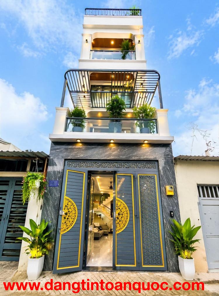 SIÊU PHẨM 5 TẦNG MỚI – MẶT TIỀN KINH DOANH NGAY CHỢ GÒ XOÀI – GIÁ 7.X TỶ