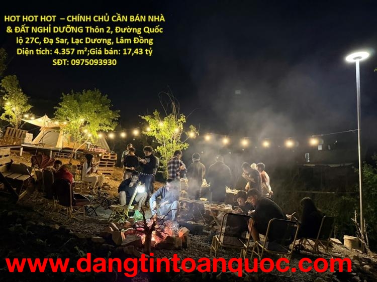HOT HOT HOT  – CHÍNH CHỦ CẦN BÁN NHÀ & ĐẤT NGHỈ DƯỠNG Thôn 2, Đường Quốc lộ 27C, Đạ Sar, Lạc Dươ
