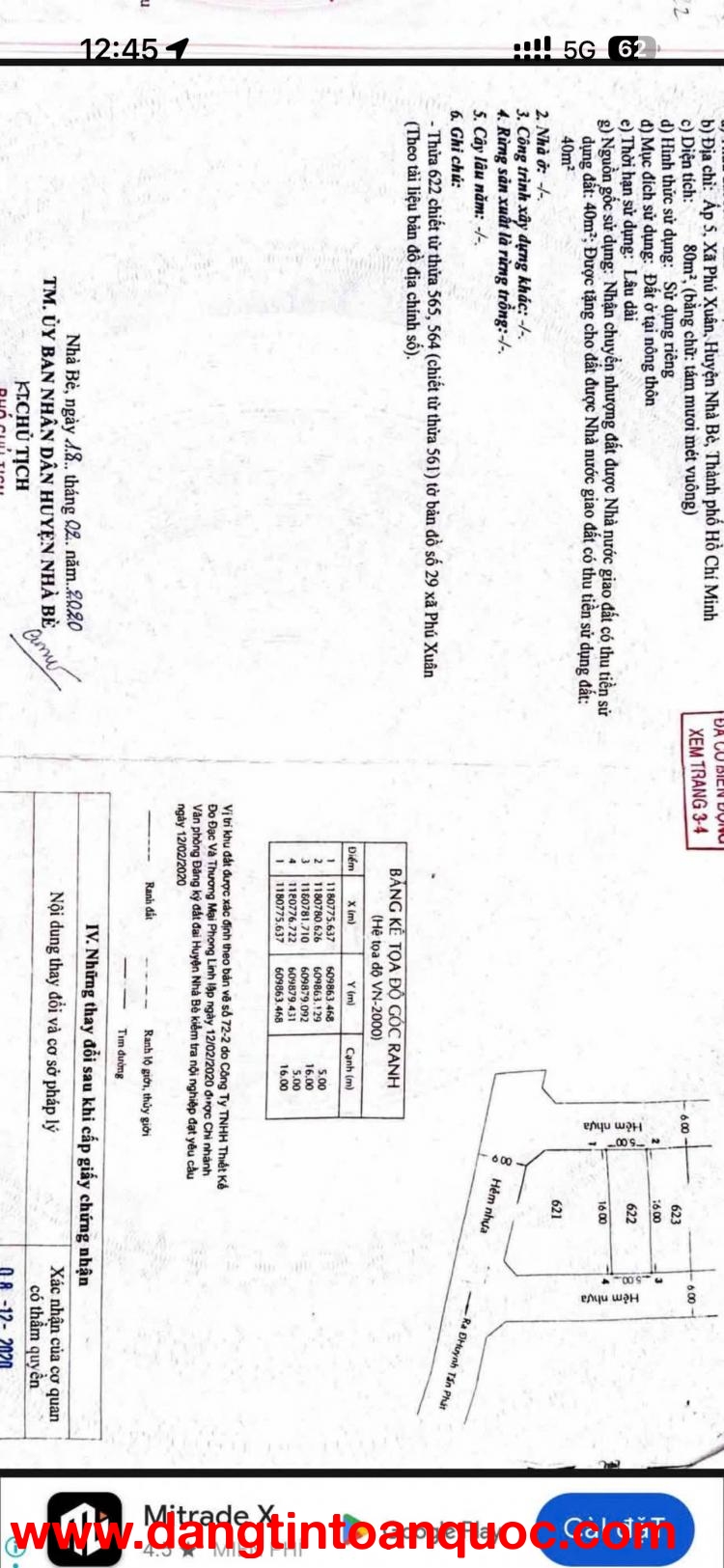 Hiếm Có Bán Đất KDC Huỳnh Tấn Phát Nhà Bè -2 MT Đường 6M- Giá  3 TỶ 9