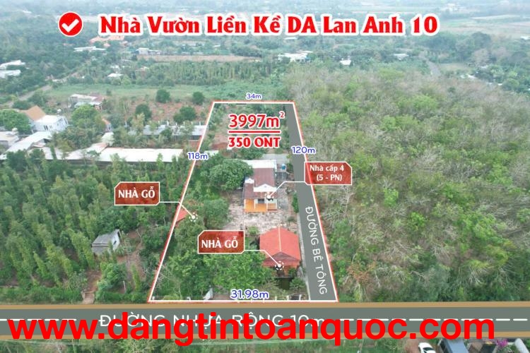 SIÊU PHẨM NHÀ VƯỜN NGHỈ DƯỠNG MẶT TIỀN ĐƯỜNG NHỰA DIỆN TÍCH LỚN GIÁ CÒN THƯƠNG LƯỢNG