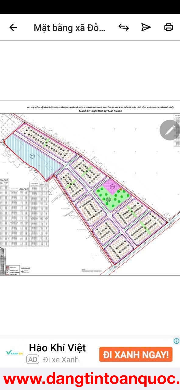Bán  lô đất đẹp tại khu đấu giá Văn Quán, Đỗ Động,hàng xóm của Vin Olympic. Sổ đỏ cất két, cơ hội X2