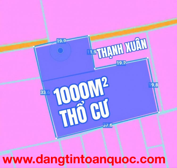 SIÊU PHẨM 1000M² FULL THỔ CƯ – THẠNH XUÂN Q12 – CHỈ 22.5 TỶ