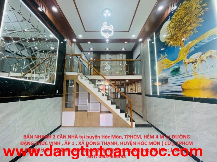 HOT HOT NHÀ ĐẸP - GIÁ TỐT CẦN BÁN NHANH 2 CĂN NHÀ tại huyện Hóc Môn, TPHCM