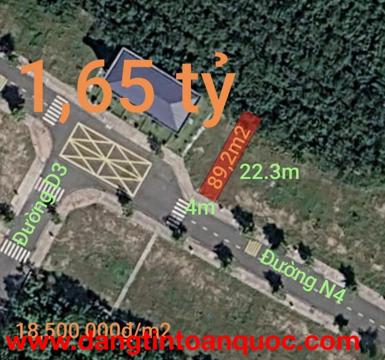 Bán thu hồi vốn lô đất thổ khu nhà ở Thăng Long House giá 1,65 tỷ