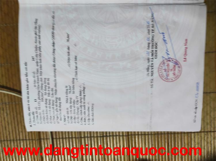 HOT HOT NHÀ ĐẸP – GIÁ TỐT – CHÍNH CHỦ BÁN NHÀ Tại Phường Hòa Khánh Nam, Liên Chiểu, Đà Nẵng