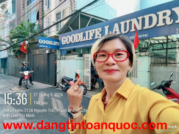 BÁN NHÀ 2 TẦNG GOODLIFE LAUNDRY HXH Đ.NGUYỄN TRÃI, QUẬN 1- NGANG LỚN 6M NỞ HẬU VUÔNG 11,8M*16M- CHỈ 