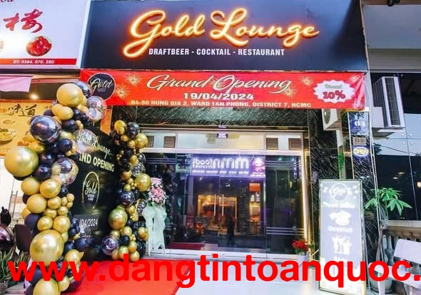 Cần Sang Quán Bar giá HOT Trong Tháng 650tr Gold Lounge Phú Mỹ Hưng