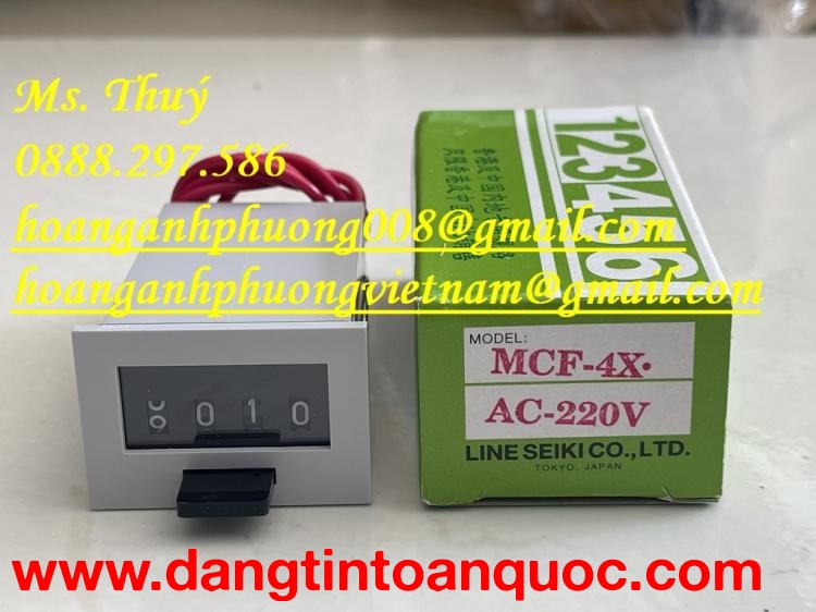 Counter 4 số MCF-4X của Line Seiki - Hàng Nhật Bản giá tốt