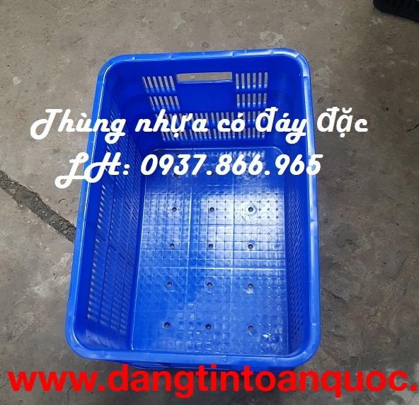 Sóng nhựa hở cỡ lớn, sọt nhựa đáy đặc tại Hà Nội, bán sọt đáy đặc toàn quốc