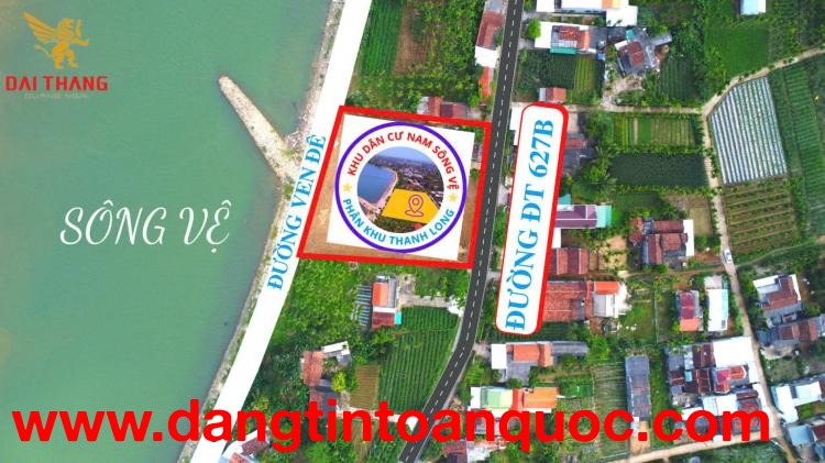 BÁN ĐẤT THỔ CƯ VIEW SÔNG NAM SÔNG VỆ – GIÁ 4.6TR/M²