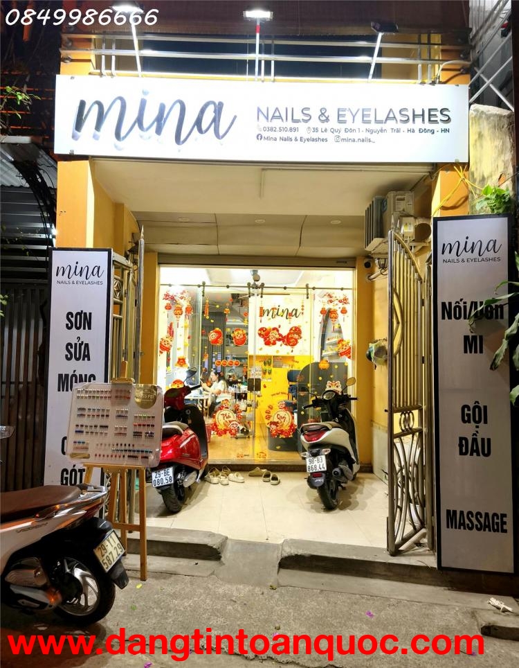 HÀ ĐÔNG, HÀ NỘI SANG GẤP TIỆM NAIL  MI  GỘI KHÁCH SẴN  VÀO LÀ LÀM