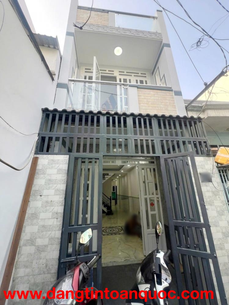 Nhà mới 2 tầng hẻm thông Bùi Minh Trực P5Q8 P.Chánh Hưng. Giá: 5.98 tỷ